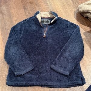 True Grit Navy Blue Kids' Fleece Pullover